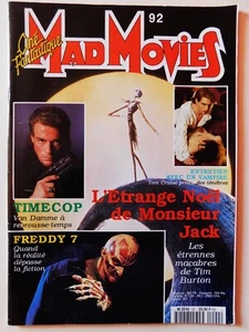 Mad Movies Cine Fantastique French N° 92 1994 Timecop Freddy 7 Van Damme - Picture 1 of 1