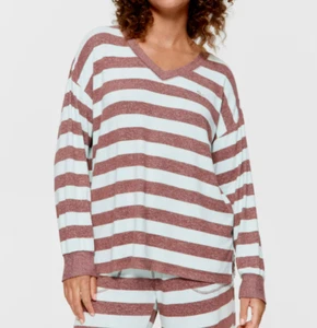 BNWT Peter Alexander Chocolate Mint Plush Supersoft Oversized Sleep Top Size M - Picture 1 of 4