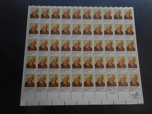Scott 1941, 20 cent, John Hanson, Sheet - Picture 1 of 2