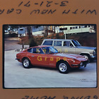 1971 Datsun 240Z 35mm Film Slide Red Sports Car Automobile Auto Parked Garage