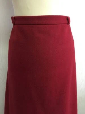 Mujer Años 80 Falda Vintage | Armario Básico | Falda Lana Roja | Falda Invierno Foto 1 de 4