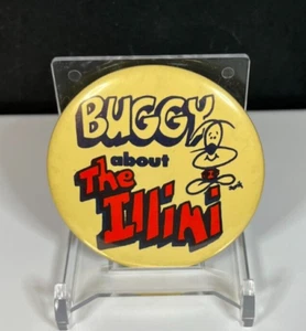 Vintage Buggy about The Illini Button Pin - Picture 1 of 5