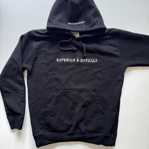 NASASEASONS Expensive & Difficult Hoodie Mens Medium Black Sweatshirt Portugal - Picture 1 of 15