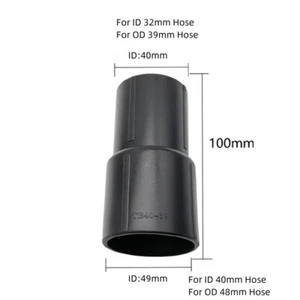 Adattatore riduttore tubo aspirazione OD da 39mm a 48mm connettore tubo pulitore nero - Foto 1 di 3