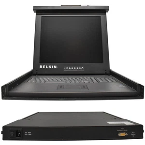 Belkin KVM Rack Console F1DC101PdeSR 17 Zoll LCD 1280 x 1024 DE QWERTZ 1U - Afbeelding 1 van 5