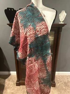 Kampala Chiffon African Fabric 100% Crepe 4.5 yards - Image 1 of 4