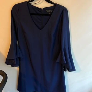 New navy laundry by Shelli segal dress size 6 - Picture 1 of 6