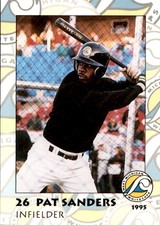 1995 West Michigan Whitecaps Team Issue #26 Pat Sanders Huntsville Alabama Card