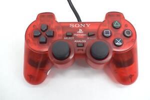 Official Genuine Original Sony Dual Shock 2 PS2 Controller Game Pad Red