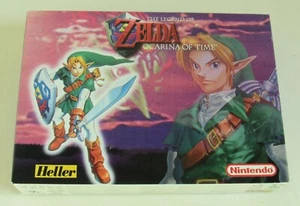 LINK (Zelda Ocarina of Time Nintendo) Vintage Heller Plastic Model Kit 1999 MIB - Picture 1 of 13