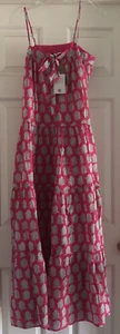 New J Crew SZ Blockprints Kenzi Tie Front Tiered Maxi Dress NWT Sz S - Picture 1 of 15