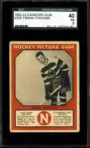 1933 V252 Canadian Gum Frank Finnigan - SGC 40 - Picture 1 of 2