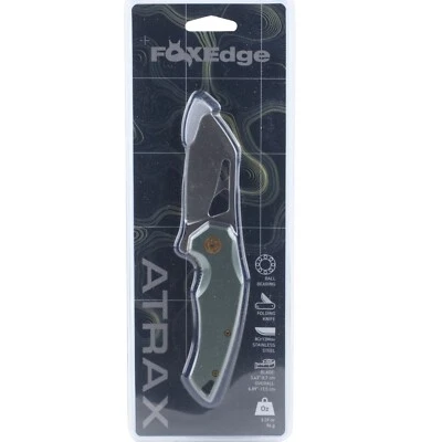 Cuchillo Plegable Fox Edge Atrax Linerlock Mango de Aluminio Clip de Bolsillo Foto 1 de 2