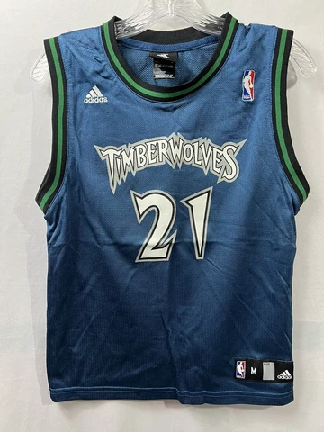 Kevin Garnett Minnesota Timberwolves Reebok NBA Jersey #21 Youth Medium Cover