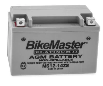 BikeMaster AGM 12V Platinum Battery For Honda CB1100 2010-2015 Grey HTZ14S-FA - Image 1 of 3