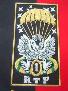 FANION (EN CANNETILLE) PARACHUTISTES TRAIN 1° RTP TOULOUSE - Picture 1 of 2