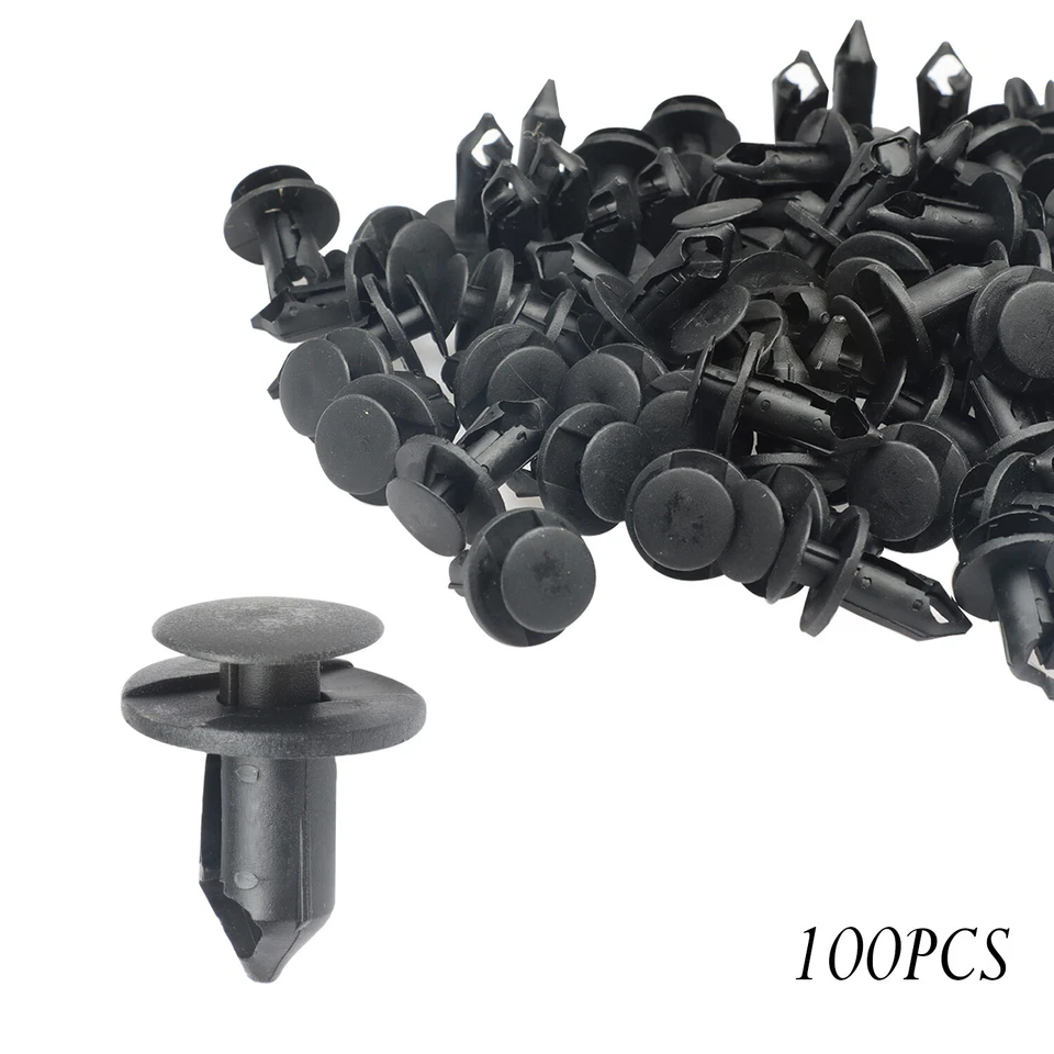 100x Plástico Remache Clip Parachoques Sujetador Push Pin Retenedor Remache Accesorios Nuevo Foto 1 de 4