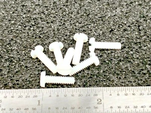 6-32 x 1/2 Zoll SCHRAUBENPFANNENKOPF SCHLITZ NYLON KUNSTSTOFF - 100 Stück - Bild 1 von 1