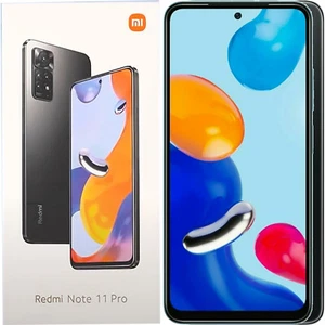 BNIB Xiaomi Redmi Note 11 Pro (4G) Gray 128GB + 8GB Dual-SIM Unlocked OEM - Picture 1 of 2