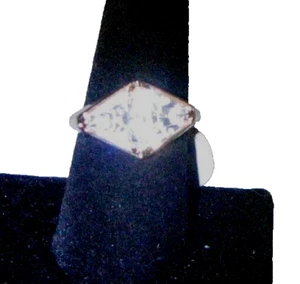 18 K Yellow Gold Hollow Filled Ring with 3.2ct. Cubic Zirconia Wedding Sz. 9.5 - Picture 1 of 9