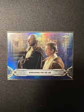 2019 Star Wars Chrome Legacy Bargaining For Jar Jar 77/99 Blue Refractors #4