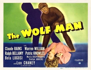 EL HOMBRE LOBO con LON CHANEY Jr CLAUDE RAINS WARREN WILLIAMS 11x14 TC impresión 1941 - Imagen 1 de 1