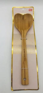 DCI Bamboo Spoon Heart Shaped Wooden Kitchen Serving Spoon New - Picture 1 of 5