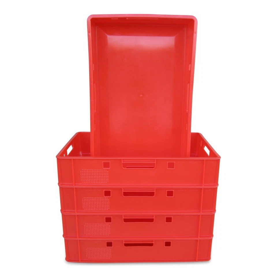 5 x Eurofleischkiste E1 NEU stapelbar Lagerkiste Metzgerkiste Kiste Box Behälter