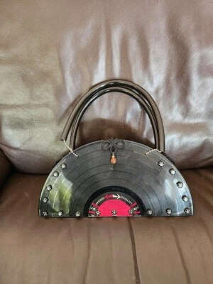 Le' Album vinyl record purse satchel repurposed funky vintage art - Image 1 of 4