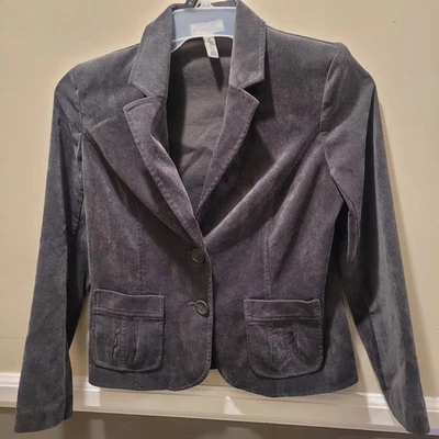 Blazer Kim Rogers para mujer 8p gris pana Foto 1 de 4