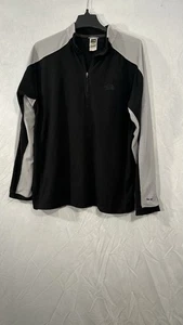 The North Face TKA 100 1/4 Zip Pullover Fleece Herren Large schwarz/grau - Bild 1 von 11