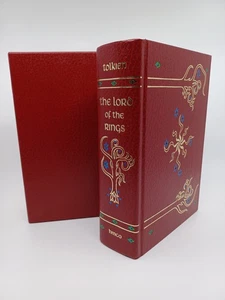 JRR Tolkien Lord of the Rings Trilogy Slipcase HMCO Collector Edition with Map - Picture 1 of 9