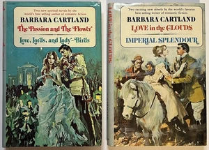Lot of 2 Barbara Cartland: Love Clouds/Imperial Splendour~Passion/LadyBirds~HC - Bild 1 von 2
