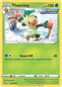 🥁 Thwackey 017/198 | Chilling Reign | Pokémon TCG Non Holo NM 🌿✨ - Picture 1 of 1