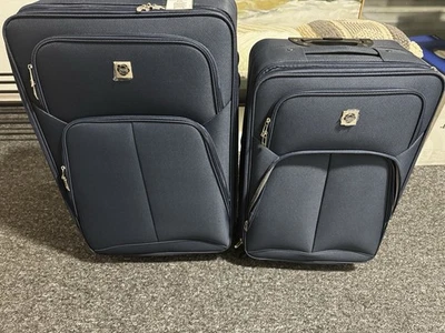 Kofferset 2 teilig Neuware blau Stoff - Bild 1 von 3