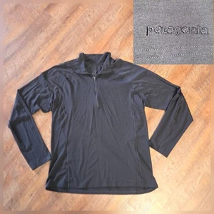 Herren Patagonia Merino Wool Performance Baselayer 1/4 Zip Langarm Schwarz XXL - Bild 1 von 7