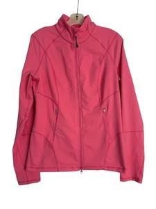 Chaqueta Atlética Zella Para Mujer Rosa Caliente Cremallera Completa Talla Regular L Pulgares Sólida - Imagen 1 de 3