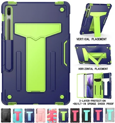 Hybrid Case Rugged Stand Shockproof Hard Cover for Samsung Galaxy Tablets + PEN - Image 1 of 4