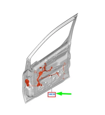 FORD TRANSIT CONNECT MK2 Türverkabelung vorne links LHD 1831713 NEU OriginalAuto - Image 1 of 2