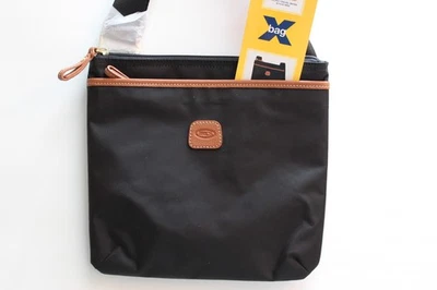 Bandolera/bolso de hombro Bric's Milano negro nailon cuero ribete-nuevo con etiquetas Foto 1 de 4