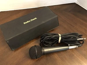 Radio Shack Unidirectional Dynamic Microphone IMP 600 ohm 33-3004 BOX XLR Cable - Picture 1 of 4