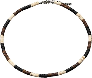 Puka Shell Necklace for Men Surfer Necklace Seashell Chokers Beach Necklace for - Picture 1 of 12