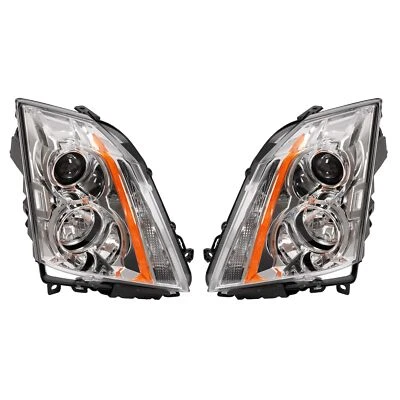 Faróis de halogênio para Cadillac CTS 08-15 faróis esquerdo e direito com lâmpadas - Imagem 1 de 4