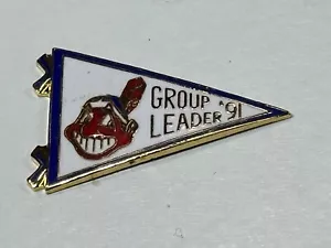 Spilla da bavero smaltata Cleveland Indians capo gruppo Wahoo 1991 '91 - Foto 1 di 2