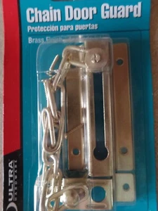 Ultra Hardware 29010 Security Chain Door Guard, Brass Finish, Free Shipping - Picture 1 of 4