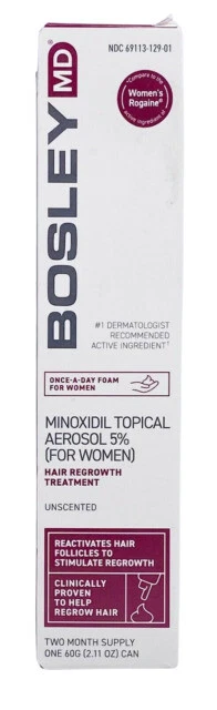Bosley MD Minoxidil Regrowth Treatment Foam 2.1 Oz