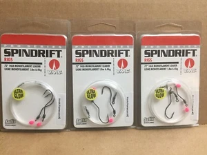 3 Pk VMC Spindrift Rig 14lb Fishing 6 Rigs you choose color model - Picture 1 of 24
