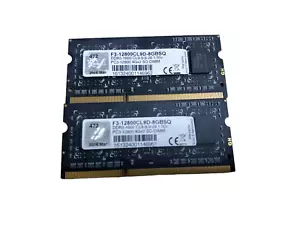 G.Skill 8GB kit 4Gx2 PC3-12800 DDR3-1600 Laptop Memory F3-12800CL9D-8GBSQ - Picture 1 of 3