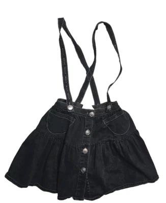 Falda vaquera Paper Wings niñas 8 tirantes negros Foto 1 de 4