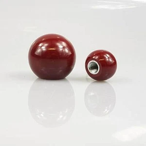 Roter Kugelknopf DIN 319 E Ø16 M4 Duroplast - Hebelknopf Schaltknauf Kugelkopf - Bild 1 von 2